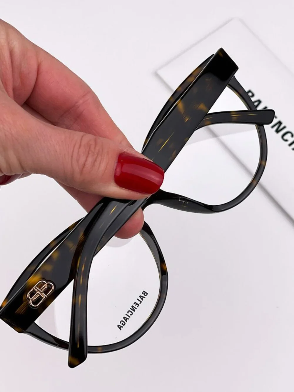 BALENCIAGA BB0064O 002 HAVANA CAT EYE EYEGLASSES